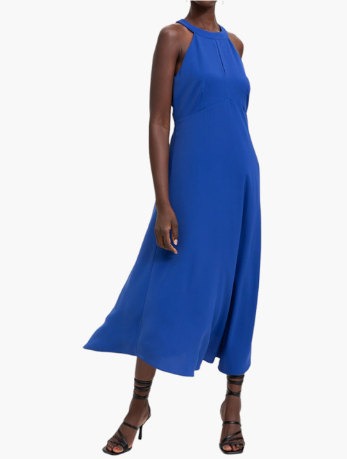 MyRunway Shop Woolworths Royal Blue Cutout Halter Maxi Dress for